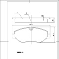 D1316 ODON branded semi-metallic TA formula brake pad for Benz from China auto parts factory